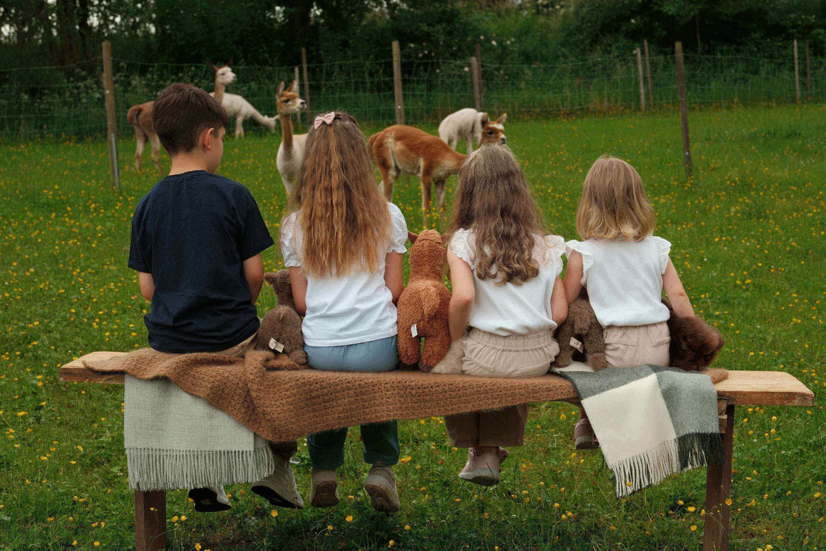 Flauschiges Alpaka Plüschtier – nachhaltiges Kuscheltier aus Alpakawolle