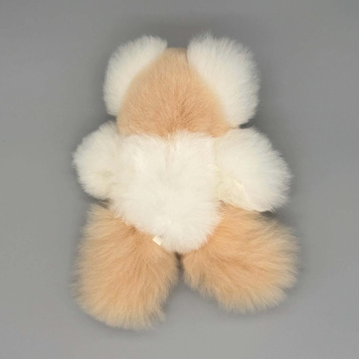 Handgefertigter Alpaka Teddybär aus weichem Alpakafell 22 cm