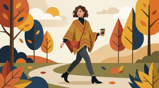 Wie du einen Alpaka-Poncho stylst: Tipps