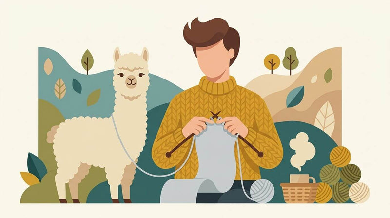 Wie du einen Alpaka-Schal selbst strickst
