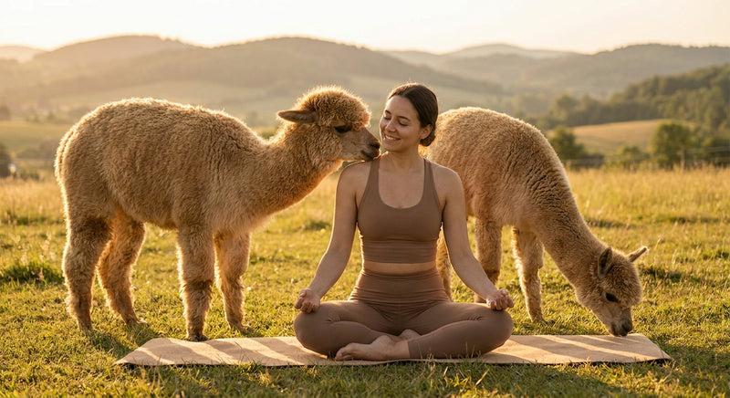 Alpaka-Yoga für Anfänger: Entspannung mit sanften Tieren