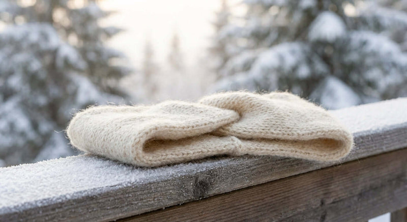 Alpaka-Stirnband für kalte Wintertage
