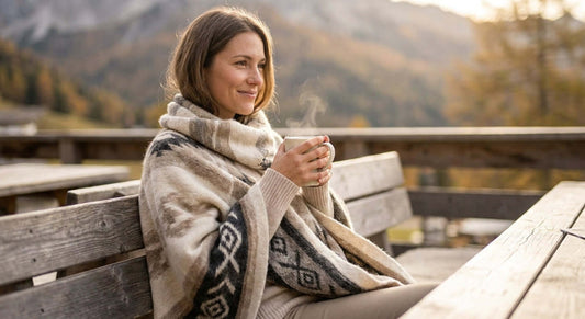 Alpaka-Poncho für Damen: Stilvoll und warm