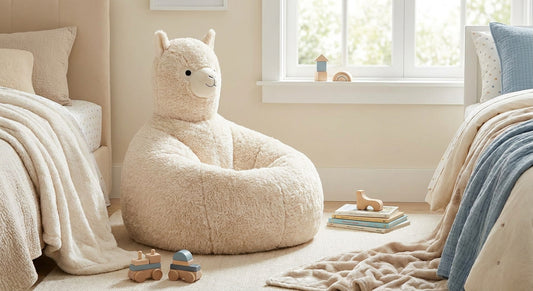 Alpaka-Sitzsack für Kinderzimmer: Kuschelig und praktisch