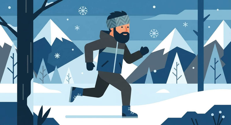 Alpaka-Stirnband für Herren: Sportlich im Winter