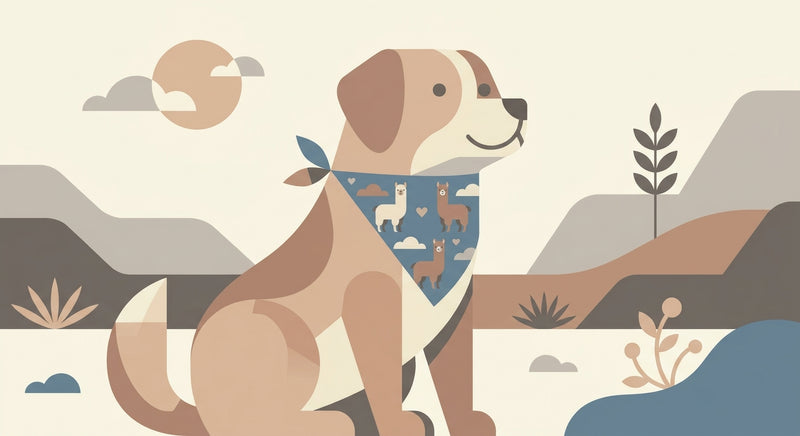 Alpaka-Bandana für Hunde: Weich und niedlich