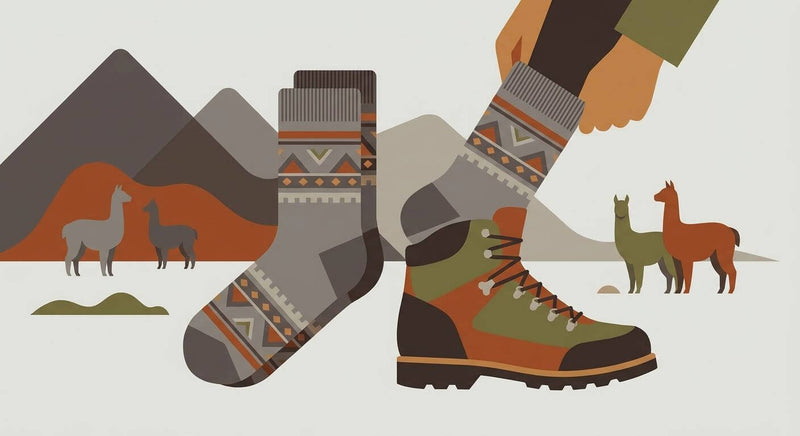 Alpaka-Socken für Herren: Robust und wärmend