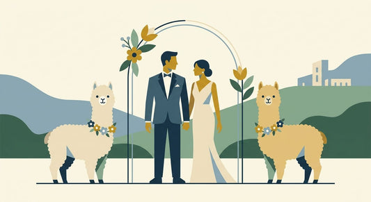 Alpaka mieten für die Hochzeit: Tierische Gäste