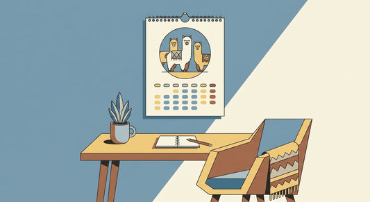 Alpaka-Kalender für Zuhause: Monatliche Kuschelmomente
