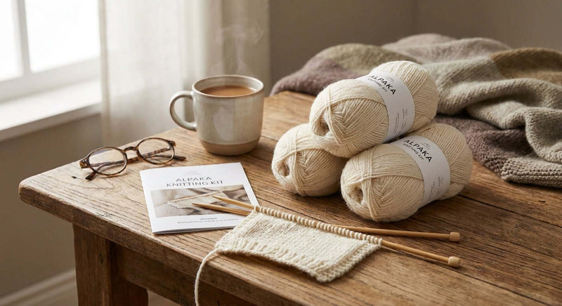 Wie du mit einem Alpaka-Strickset dein erstes Projekt startest
