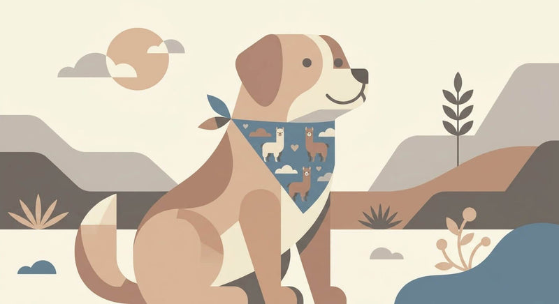 Alpaka-Bandana für Hunde: Weich und niedlich