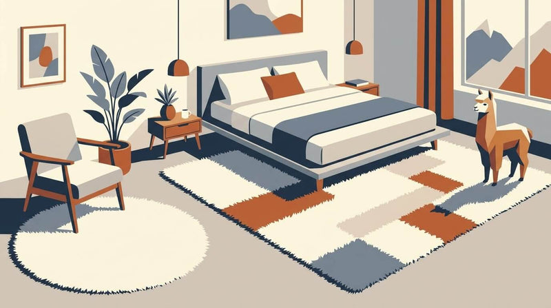 Die besten Alpaka-Fellteppiche fürs Schlafzimmer