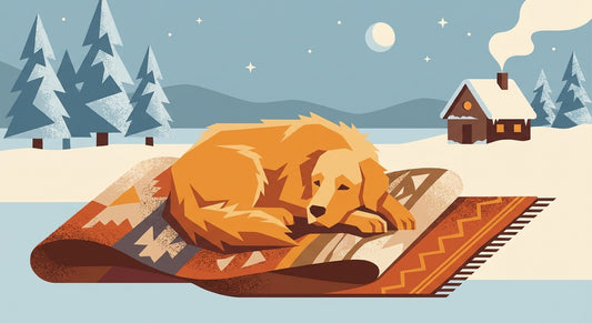 Alpaka-Hundedecke für kalte Wintertage