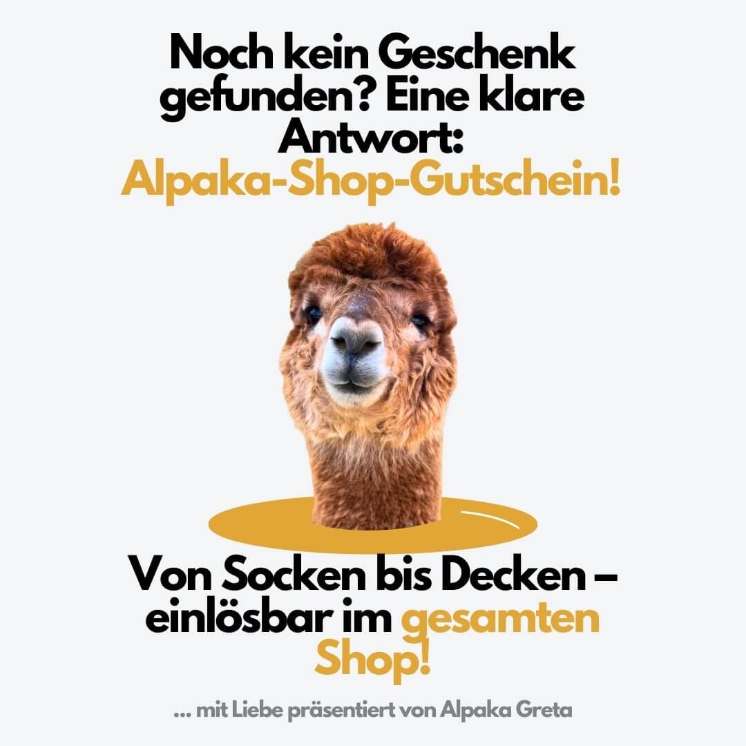 Voucher Alpaca Online Shop | Digital & Individual | Ideal gift for any alpaca lover!