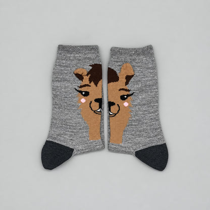 Alpaka Socken mit 3D-Öhrchen – 41 % Alpakawolle