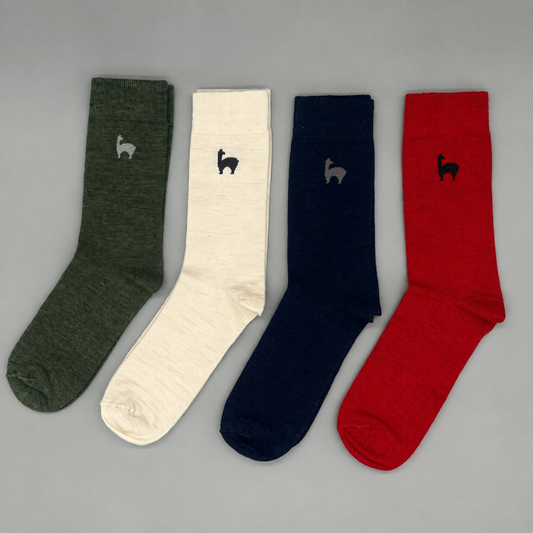 Alpaka Socken – 80 % Baby-Alpaka, halbhoch