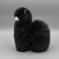 Alpaka Kuscheltier Baby Alpaka 24 cm – handgemacht aus echtem Alpakafell (Braun, Beige, Schwarz)
