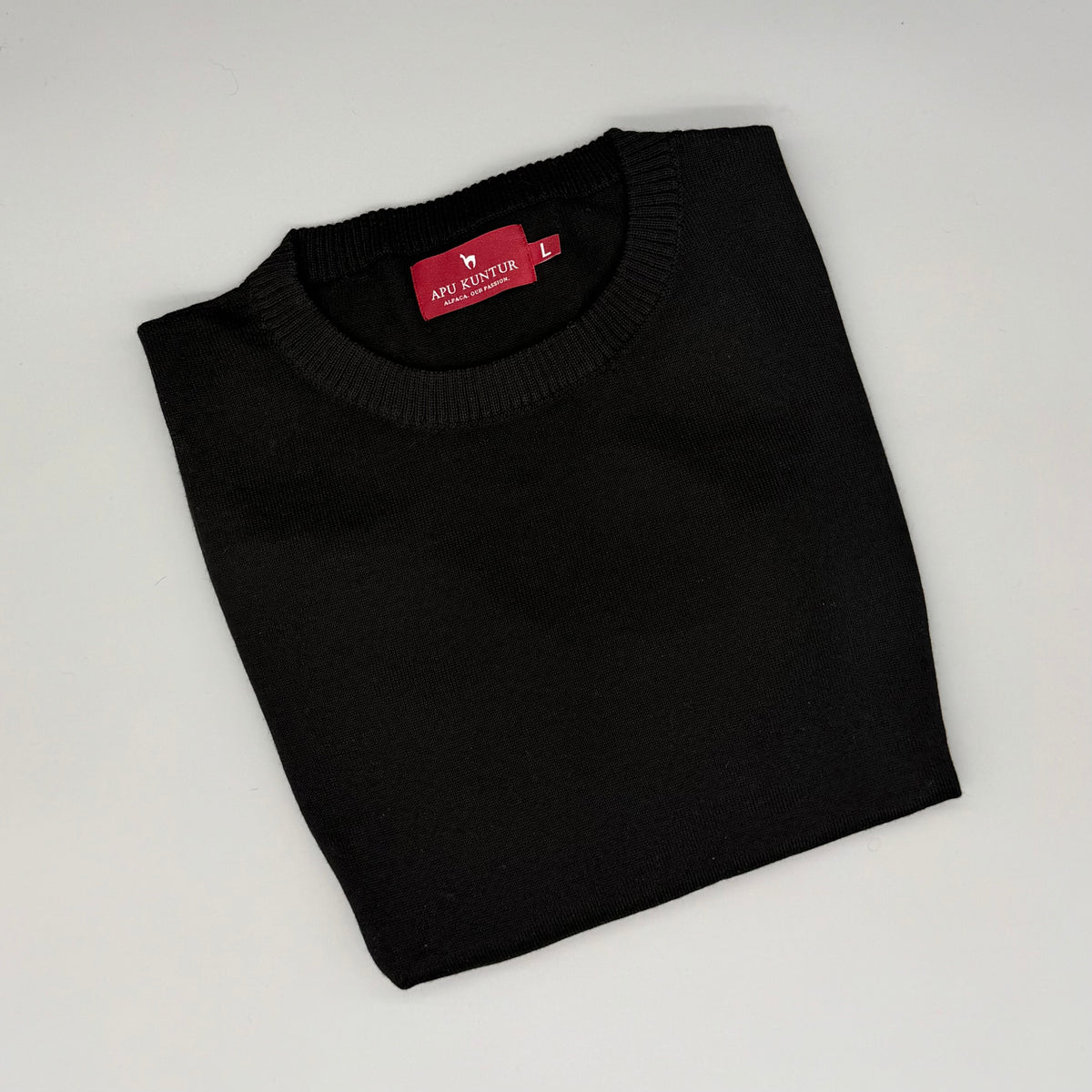 Klassischer Rundhals Pullover aus 100 % Baby-Alpaka