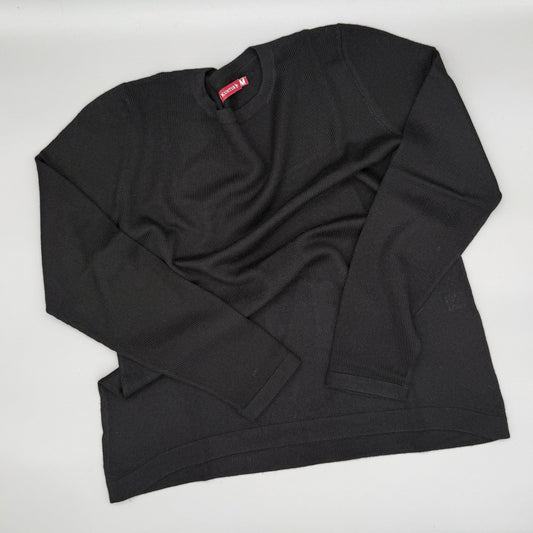Alpaka Pullover Damen in Schwarz aus 100% Baby-Alpakawolle, edler und weicher Strickpullover.