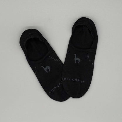 Anti-Rutsch Bund Alpaka Sneaker Socken schwarz