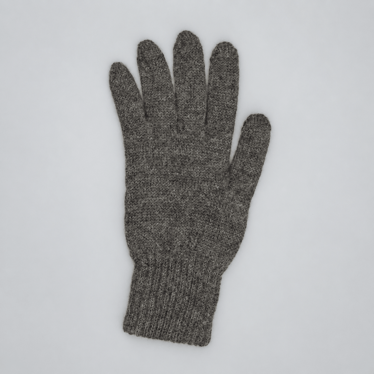 Graue Baby-Alpaka Handschuhe für Damen und Herren