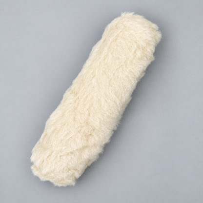 Braune Alpaka Nackenrolle 12×45 cm aus Alpakaflor