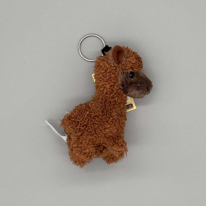 Alpaka Taschenanhänger Plüschtier Weiß – süßer 12 cm Alpaka Schlüsselanhänger als Geschenkidee