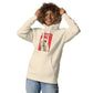 Hoodie mit Alpaka Motiv in beige mit Grafik eines entzückenden Alpakas und inspirierendem Spruch.