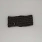 Alpaka Stirnband aus 100% Baby Alpaka in Dunkelgrau, dick gestrickt und extrem warm.