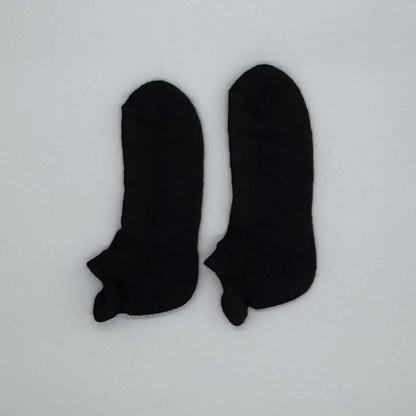 Alpaka Sportsocken Herren & Damen mit Fersenschutz – ganzjährig geeignet, in Schwarz.