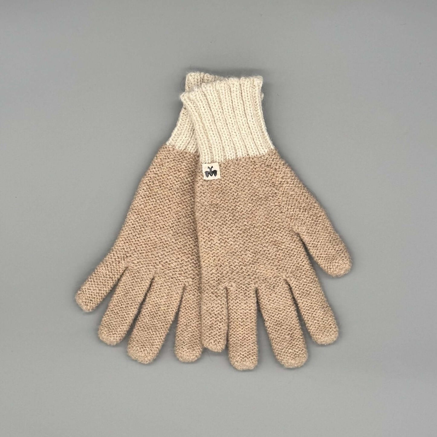 Baby-Alpakawolle Handschuhe Herren in Beige mit weichem Material und perfekter Passform