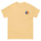 Alpaka T Shirt bestickt – gelbes T-Shirt mit zwei Alpakas und Herzmotiv, perfekt für Alpaka-Fans.