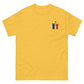 Alpaka T Shirt bestickt – gelbes T-Shirt mit süßen Alpakas und Herzmotiv auf der Brust.