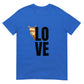 Alpaka Shirt Love Franzl mit Lama Motiv auf blauem T-Shirt – Süßes Design für Tierliebhaber.