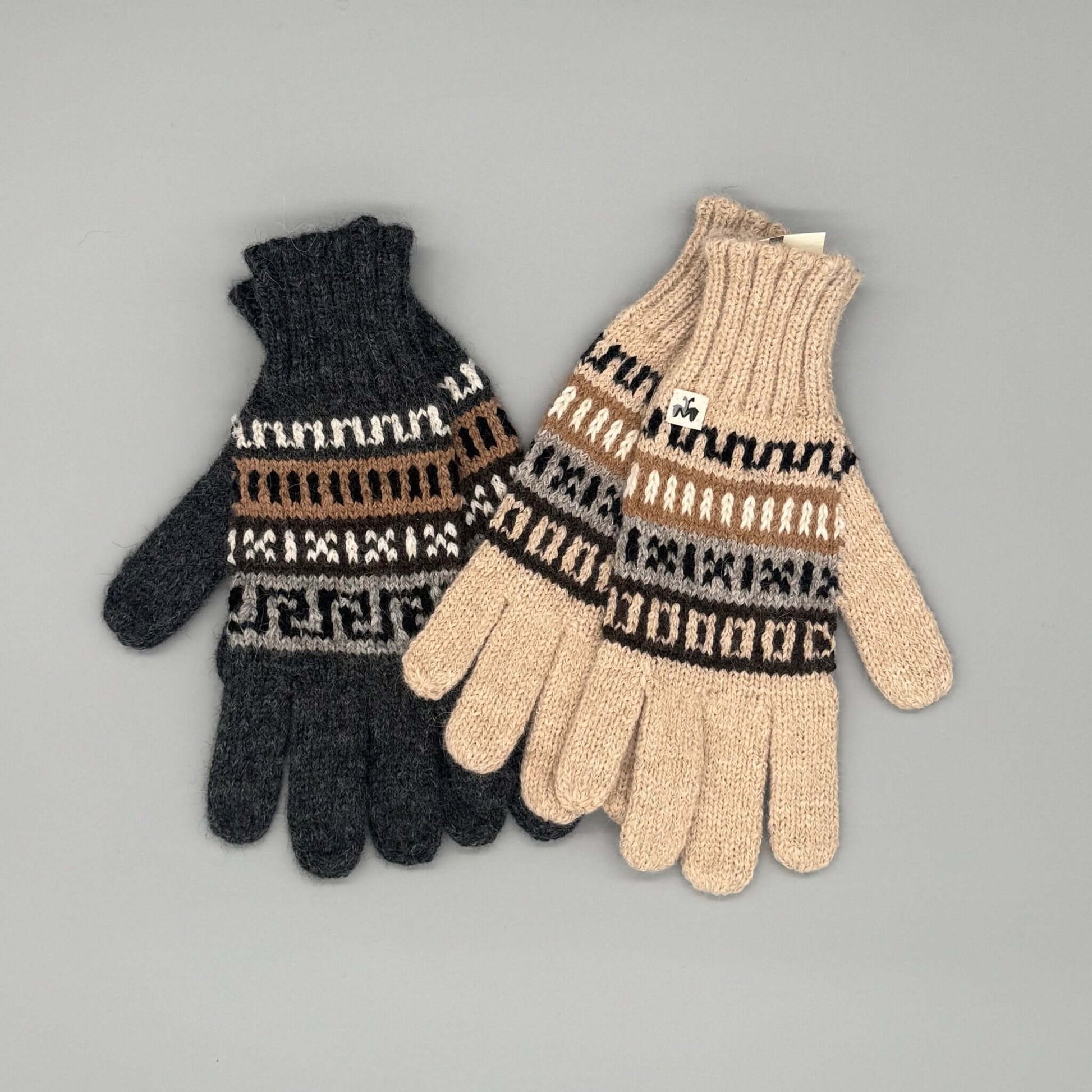handschuhe alpakawolle im Andenmuster – weich & stylish